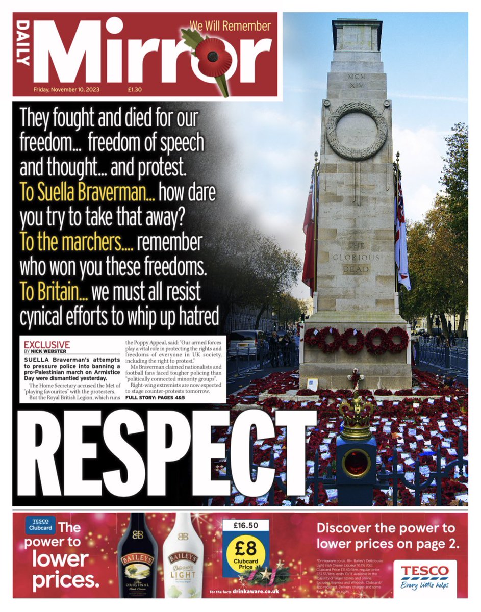 RhonddaBryant's tweet image. Every element of this front page is right.