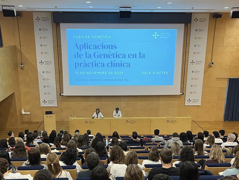 🔝Comença el Curs d'Aplicacions de la Genètica en la Pràctica Clínica de #SantPau, unes formacions que pretenen ampliar els coneixements sobre l'important rol que juga la 🔬Genètica en el procés de #diagnòstic de múltiples patologies. #orgullsantpau