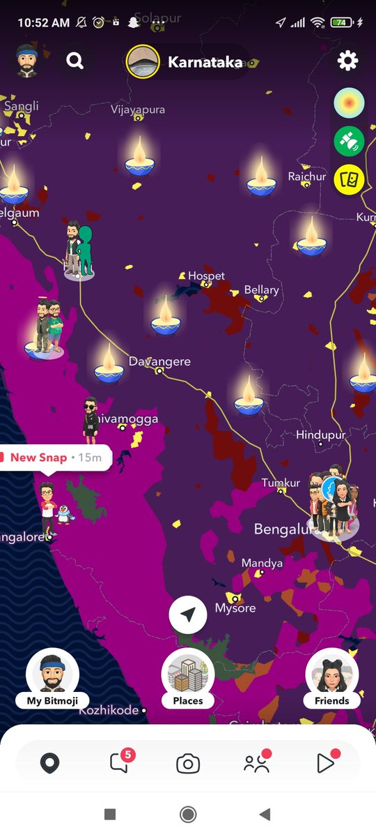 Me_Mohit11_'s tweet image. Deepawali special SnapMap from #Snapchat #Snapmap 
#Deepawali