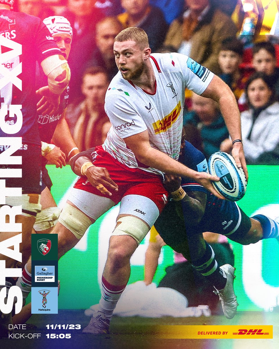 Harlequins's tweet photo. TEAM NEWS ๐จ
๐ฅ Smith and Marler in the first XV
5๏ธโฃ0๏ธโฃth Quins appearance for Hammond
๐ World Cup trio return on the bench
๐ฒ https://t.co/koznYV72bC
๐ฆ Team news delivered by @DHLRugbyUK
#COYQ #LEIvHAR https://t.co/usImFDsTFS