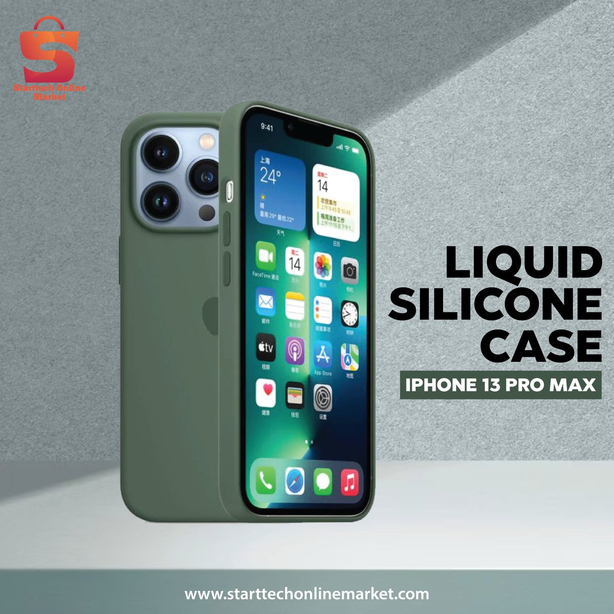 StarttechM's tweet image. Upgrade your iPhone experience with the Official MagSafe Liquid Silicone Case from starttechonlinemarket.com 📱✨Say goodbye to tangled wires and enjoy seamless wireless magnetic charging. 🚀 Grab yours now and elevate your iPhone game!  #iPhone13ProMax #StartTechOnlineMarket