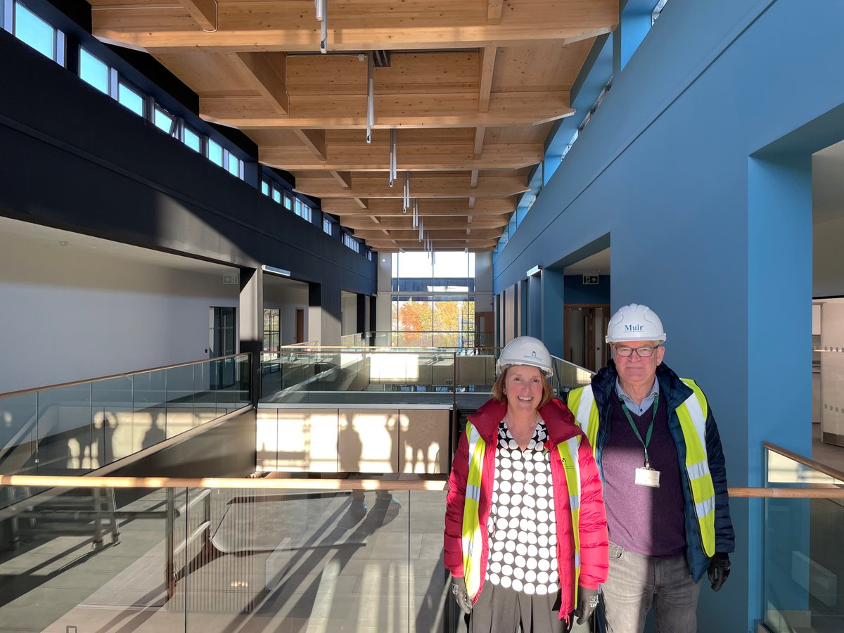 Many thanks to @SRUC and Muir Construction for a sneak preview of the stunning new Rural and Veterinary Innovation Centre at the Campus. Once open the centre will be home to SRUC research working alongside #agriculture #aquaculture and #animalhealth businesses. @HIEScotland
