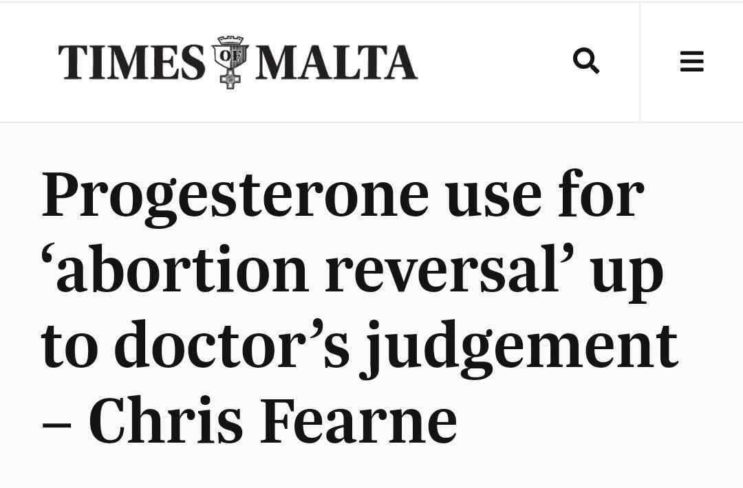 Malta: Where doctors can legally prescribe an unlicenced and likely harmful treatment called “abortion reversal” but cannot legally prescribe safe and licenced abortion medication that is on the WHO essential medicines list. Nice one, @chrisfearne