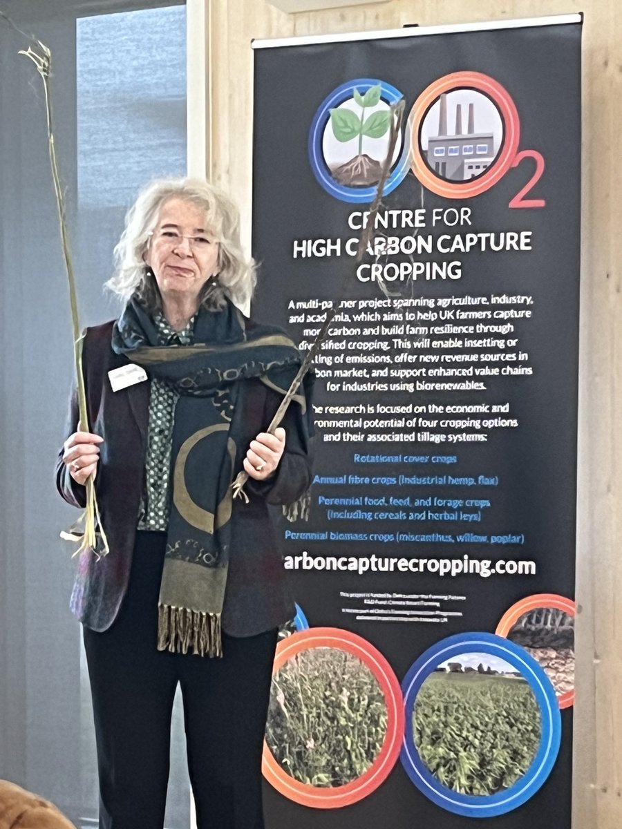 It’s the final day of Agri-Tech Week 2023 and we’re at NIAB discussing the critical importance of supply chains for novel crops. These new crops need a market for farmers to grow them. Anyone recognise the “new old crop” that Lydia is holding? <a href="/niabgroup/">Niab</a> <a href="/InnovationFarm1/">Lydia Smith</a> #ATW_23