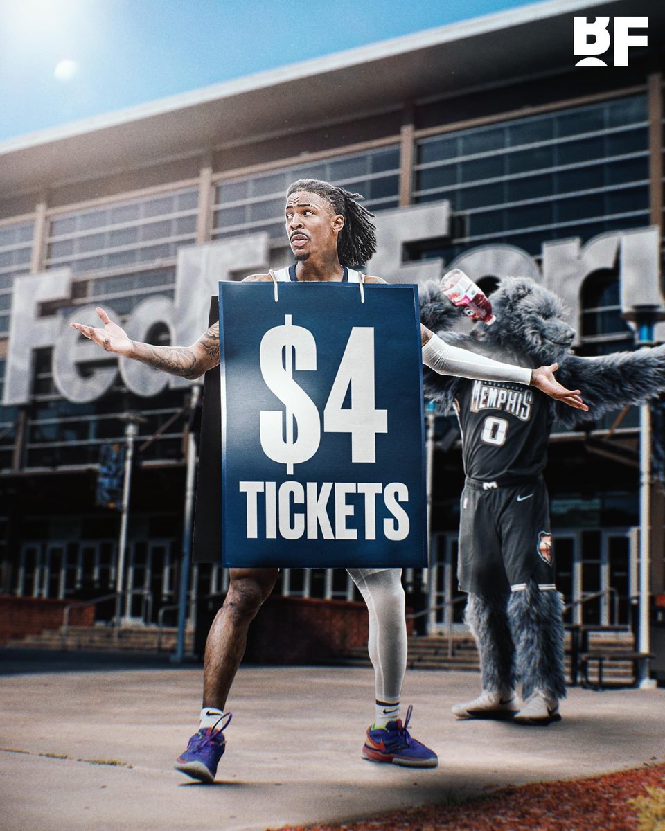 TunKitVLNBA's tweet photo. Nhà Grizzlies đang bán vé với giá ít hơn 4 đô la 😮
#CHEO #CHEOX #VLNBA #NBA https://t.co/Ujn2nmSDo8