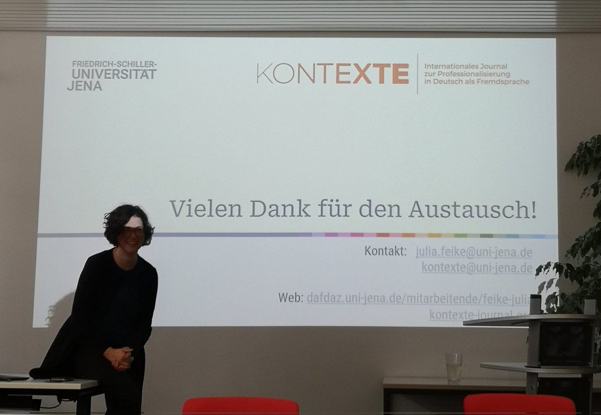 Ein toller Workshop zum Open Access von Julia Feike im Rahmen der Forschungstage an der <a href="/uni__augsburg/">Universität Augsburg</a> punktuelle am Tag der Veröffentlichung der zweiten Ausgabe der Zeitschrift Kontexte #professionalisierung #DaF kontexte-journal.org/index.php/kont…