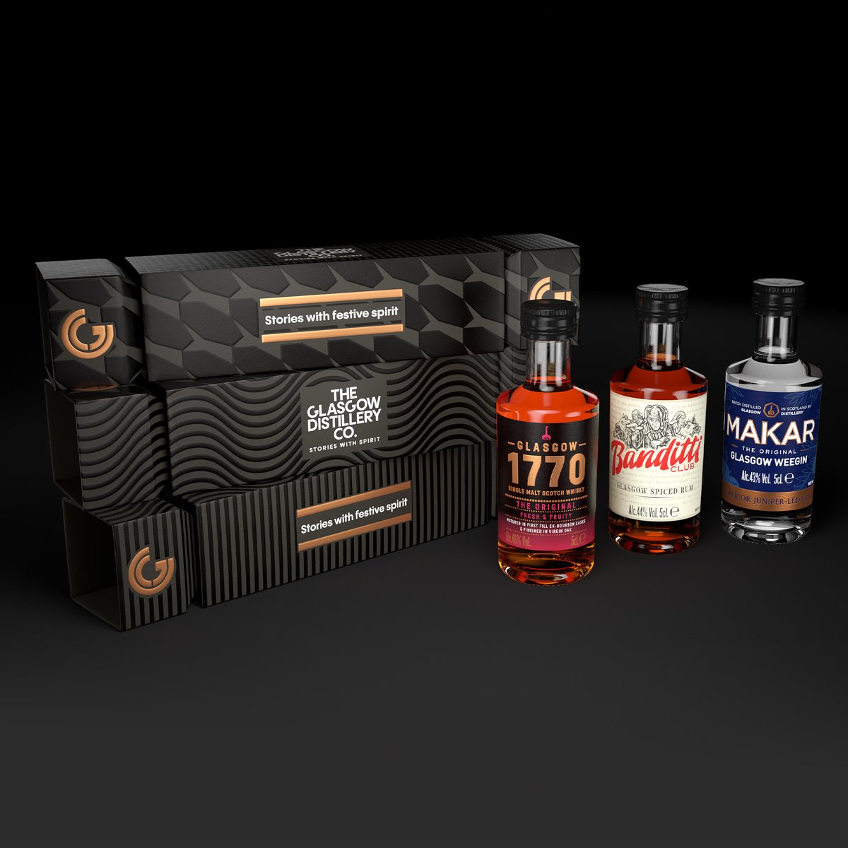 GlasgowDC's tweet photo. Back with a fresh look, our Glasgow Distillery Festive Crackers have returned for another year.

We’re happy to announce that you can choose from each core release from our portfolio alongside the Glasgow 1770 Signature Range.

Available now: https://t.co/iq3sdGSCGO https://t.co/krZ8YuPkG2