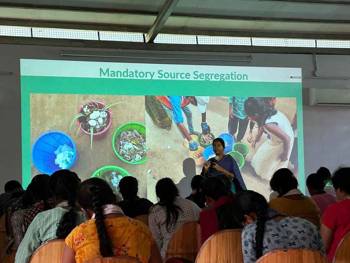 FCRIHyderabad's tweet image. As part of the B.Sc first year course Environmental Studies and Disaster Management, students were taken to Swachha Badi, Siddipet.
@HarithaHaram @KTRBRS @TelanganaCS @BRSHarish @SmitaSabharwal @skltshu @_NSSIndia #fieldvisit #studytrip #practicalknowledge