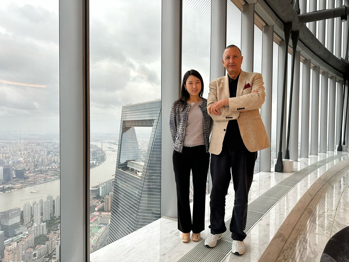 Today with Latif on top of SHANGHAI before he leaves China. Glad to hear that he had an amazing experience at World Internet Conference this week. @Latifv6