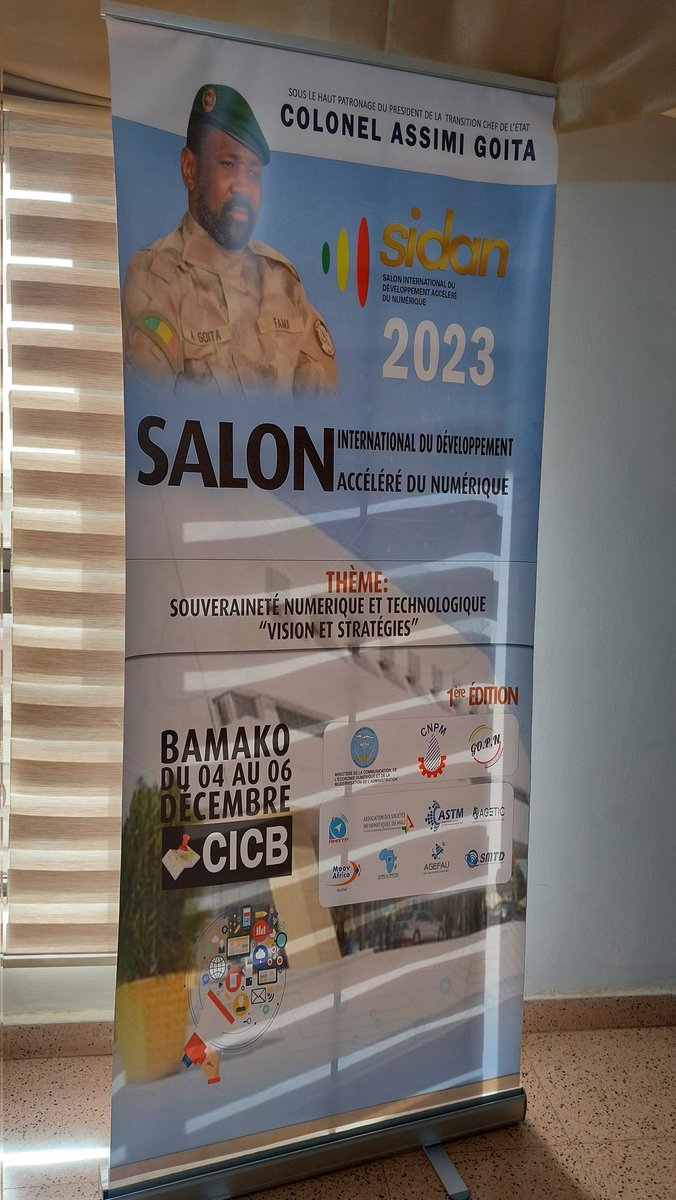 Ce vendredi 10/11/ 2023, devant la presse, au Patronat de Bko, nous avons dévoilé notre objectif et notre vision pour le Salon International du Développement Accéléré du Numérique. Restez connectés et notez le rendez-vous #Sidan2023, c'est du 4 au 6 décembre 2023 au CICB