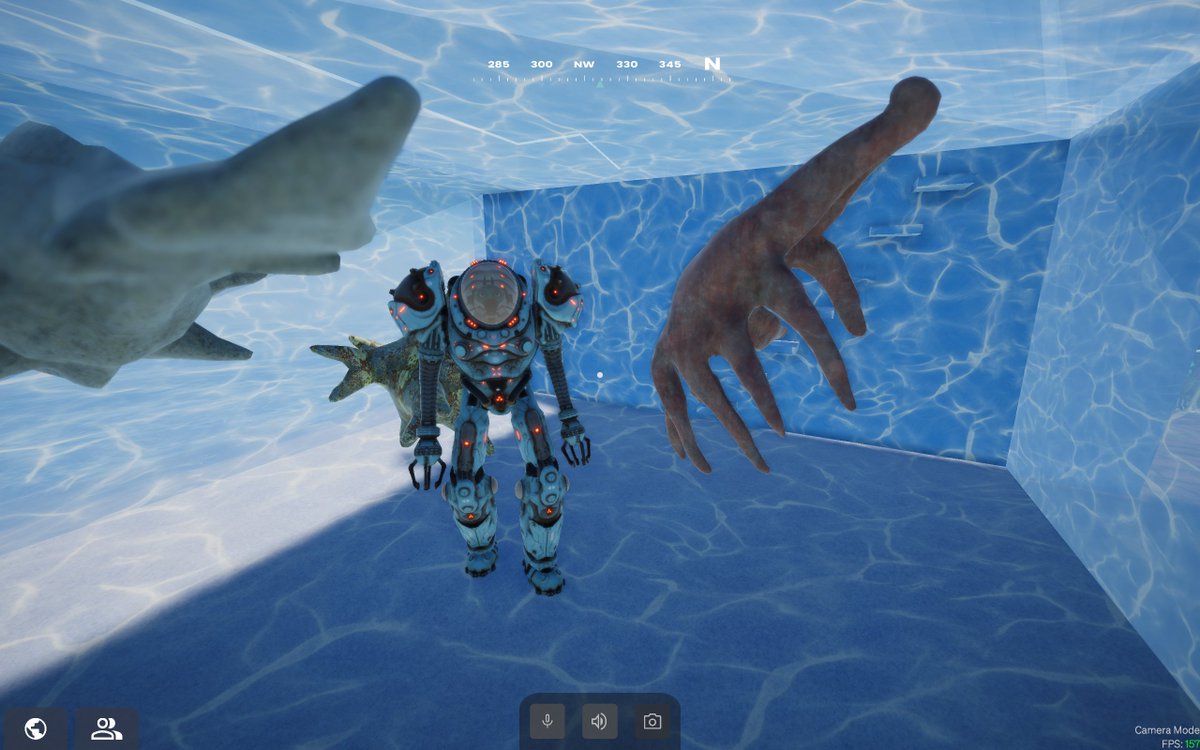 I am ISLES and I'm just visiting my CREACHES in my aquarium house on #paviaplayground. They need regular attention and good vibes. As soon as <a href="/Pavia_io/">Pavia</a>  launches, I want to release them into the sea. I will then be able to visit them in my Hydra #MechPavs suit in the depths of