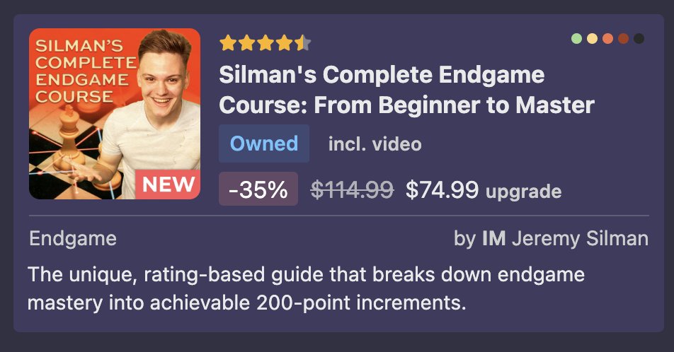 Silman's Complete Endgame Course: From Beginner to Master