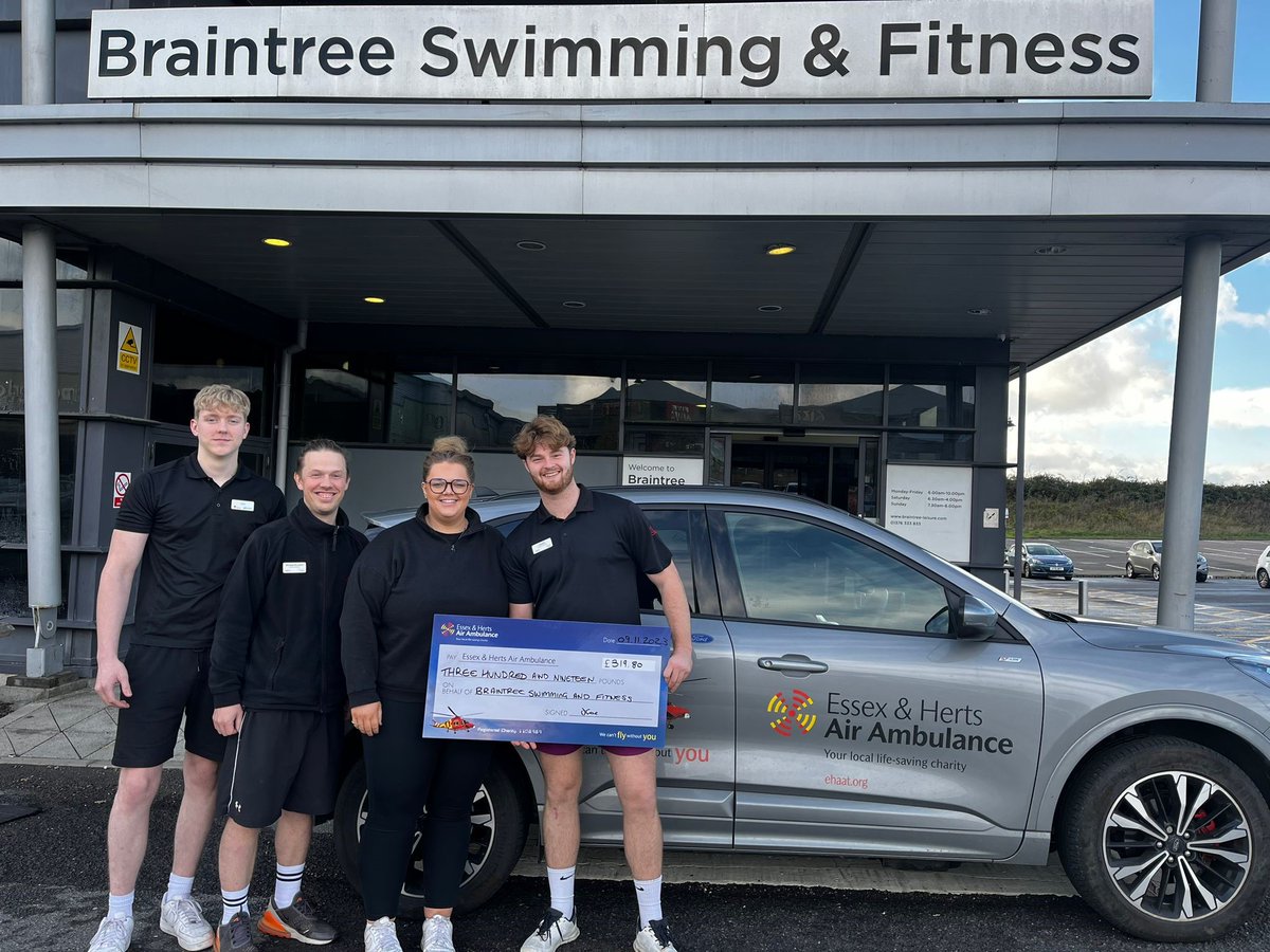 braintree_swf's tweet image. Thank you all for your incredible support during our sportaneous day event! We are thrilled to announce that together, we were able to raise £319.80 for Essex and Herts Air Ambulance. 🚁
Keep your eyes peeled in early January for another planned sportaneous event.😉
@EHAAT_
