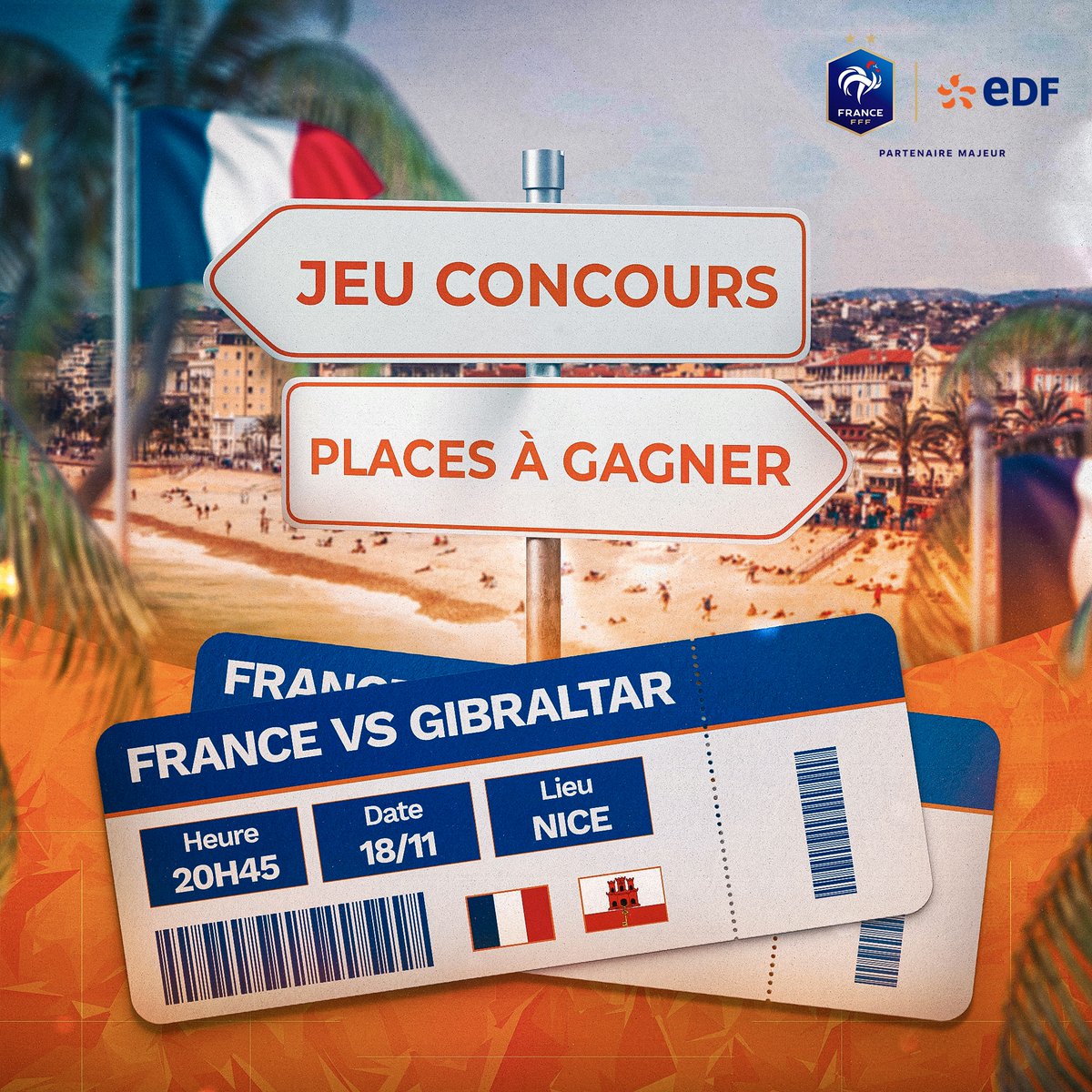 EDF_Foot's tweet photo. 🎟 JEU CONCOURS 🎟
Dernière occasion de l'année pour nos Bleus de briller devant leurs supporters ✨ Vous souhaitez faire partie des 35 000 chanceux qui assisteront à la rencontre ? Nous vous faisons gagner des places 🔥

Pour participer :
1️⃣ RT ce tweet
2️⃣ Follow @energiedufoot https://t.co/bLmlEbOndi