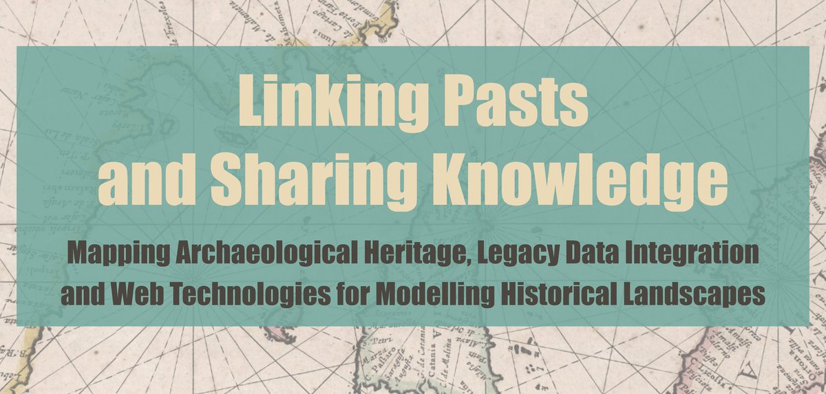 JulianBogdani's tweet photo. “Linking Pasts And Sharing Knowledge. Mapping Archaeological  Heritage, Legacy Data Integration and Web Technologies for Modelling  Historical Landscapes”, a hybrid conference will be held on November 12 and 13 online and in presence (Naples).
Register at: https://t.co/D8KBEbGbPG https://t.co/qdysXcxCno
