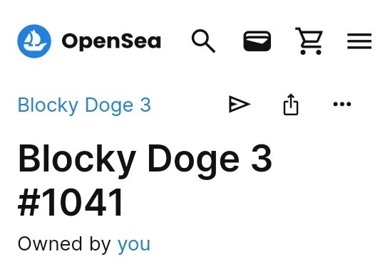 morens_crypto's tweet photo. Yihaaa, Received, Sir/Madam @DogeBlocky #BlockyDoge 3 π€©ππ€©πππππΊππππππ https://t.co/868yeBLWco