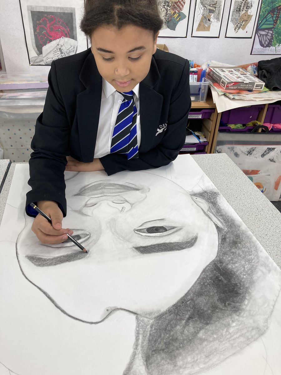 DeltaStWilfrids's tweet photo. Maxine’s portraiture work in art is fantastic! #SWAsuccess #SWApride https://t.co/e3iCGZvoK7