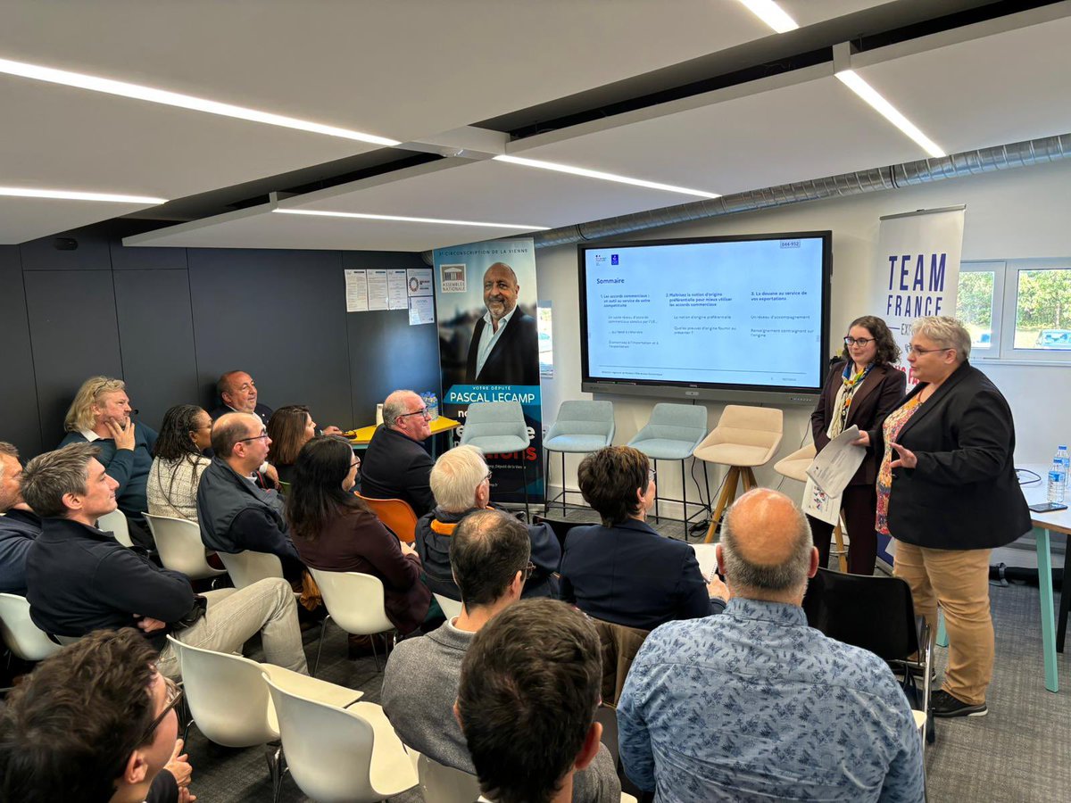 Rencontre captivante à Saulgé pour notre premier rendez-vous dans la Vienne marquant le début du programme "Parlementaires pour l'export", une des mesures du plan #Osezlexport mené par <a href="/becht_olivier/">Olivier Becht</a>. Retour en images sur cette matinée👇