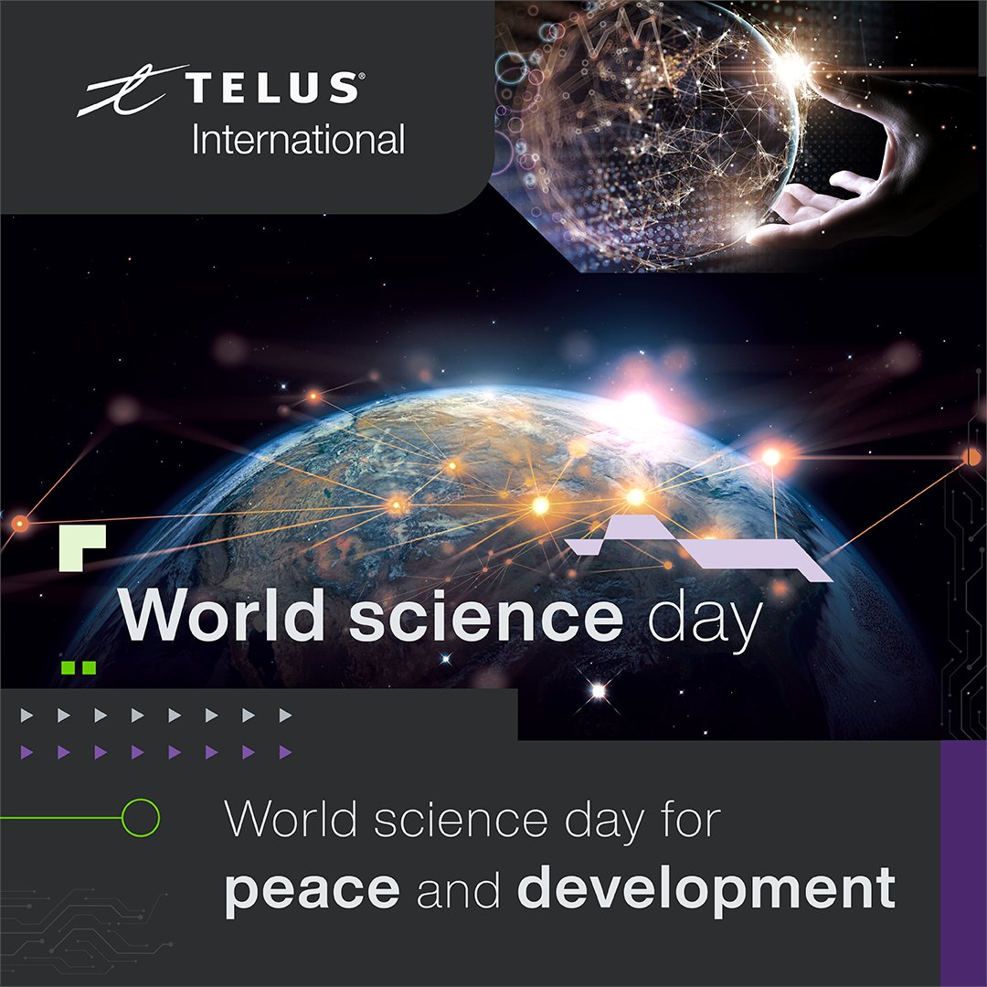 At TELUS International AI, we drive better AI for a better world. 🌎 Our commitment to World Science Day for Peace and Development is seen in our ethical AI practices and innovative technology, fostering peace and propelling global development. 🚀

#WorldScienceDay #AIforGood