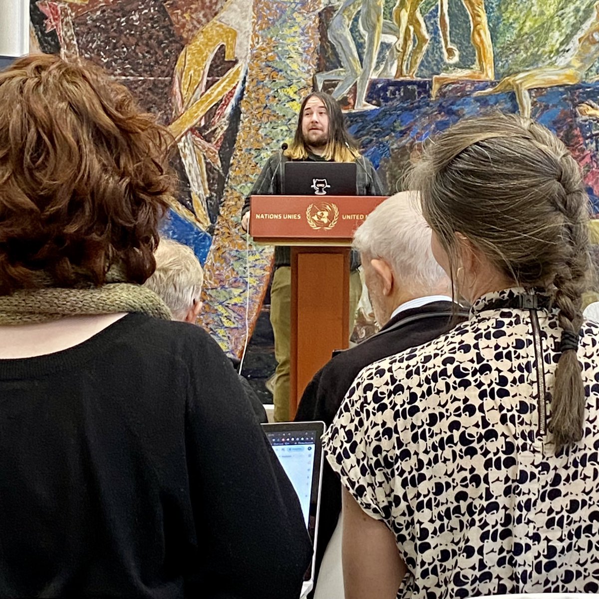 pisanoUN's tweet photo. Fascinating learning day with #hackthehackathon, SDG Solutions Space and @opengeneva at the Commons, working on the HLAB Report with a team of hackers 🙃 https://t.co/5WbuFI5GJo