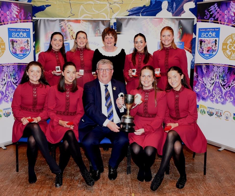 MunsterGAA's tweet photo. Babhtaí Ceannais Scór Sinsir na hÉireann 2023

Only 8 days until the All-Ireland Scór Sinsir Final in Killarney. Representing us in Rince Foirne will be @CrecoraGAA, @LimerickCLG. Go n-éirí libh!

Show them your support. Ticéid ar fáil anseo: https://t.co/3EIPixbOmj

#GAABelong https://t.co/f9AfVEJ3zr