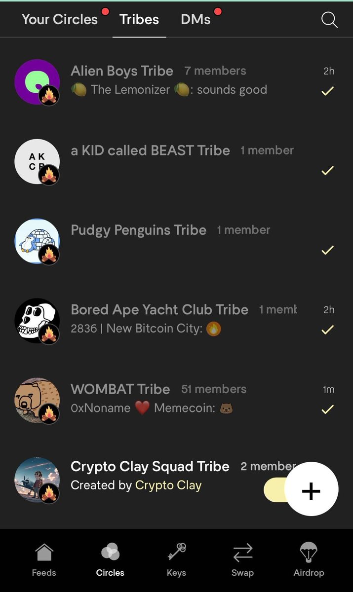 TRIBES: NFT-GATED COMMUNITIES

Step into groups of common interests where you can chat, jam, play games, and gift with your favorite NFT communities.

No need for keys – your NFT is your ticket to join these exclusive communities!

Find your tribe.
newbitcoincity.com/?referral=r50k