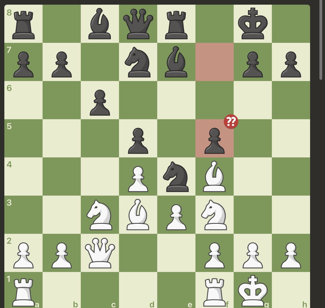 chessmensch's tweet photo. Love this trap. White to play. https://t.co/4Mm8EUStPe