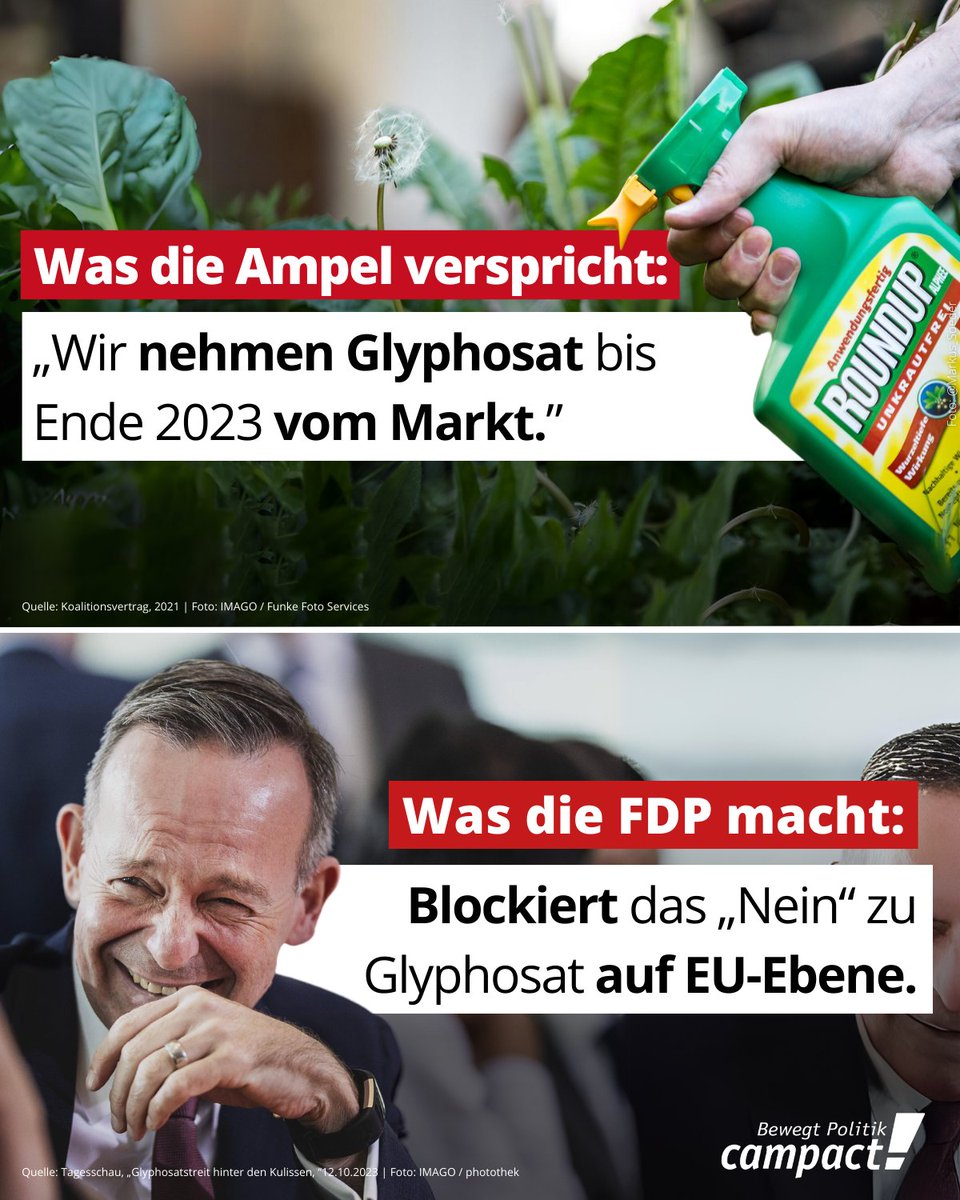 Wieder blockiert <a href="/Wissing/">Volker Wissing</a>.

Unterzeichne unseren Appell: Die Bundesregierung muss ihr Versprechen halten – und für das Glyphosat-Verbot stimmen!

📷 campact.org/jetzt-glyphosa…