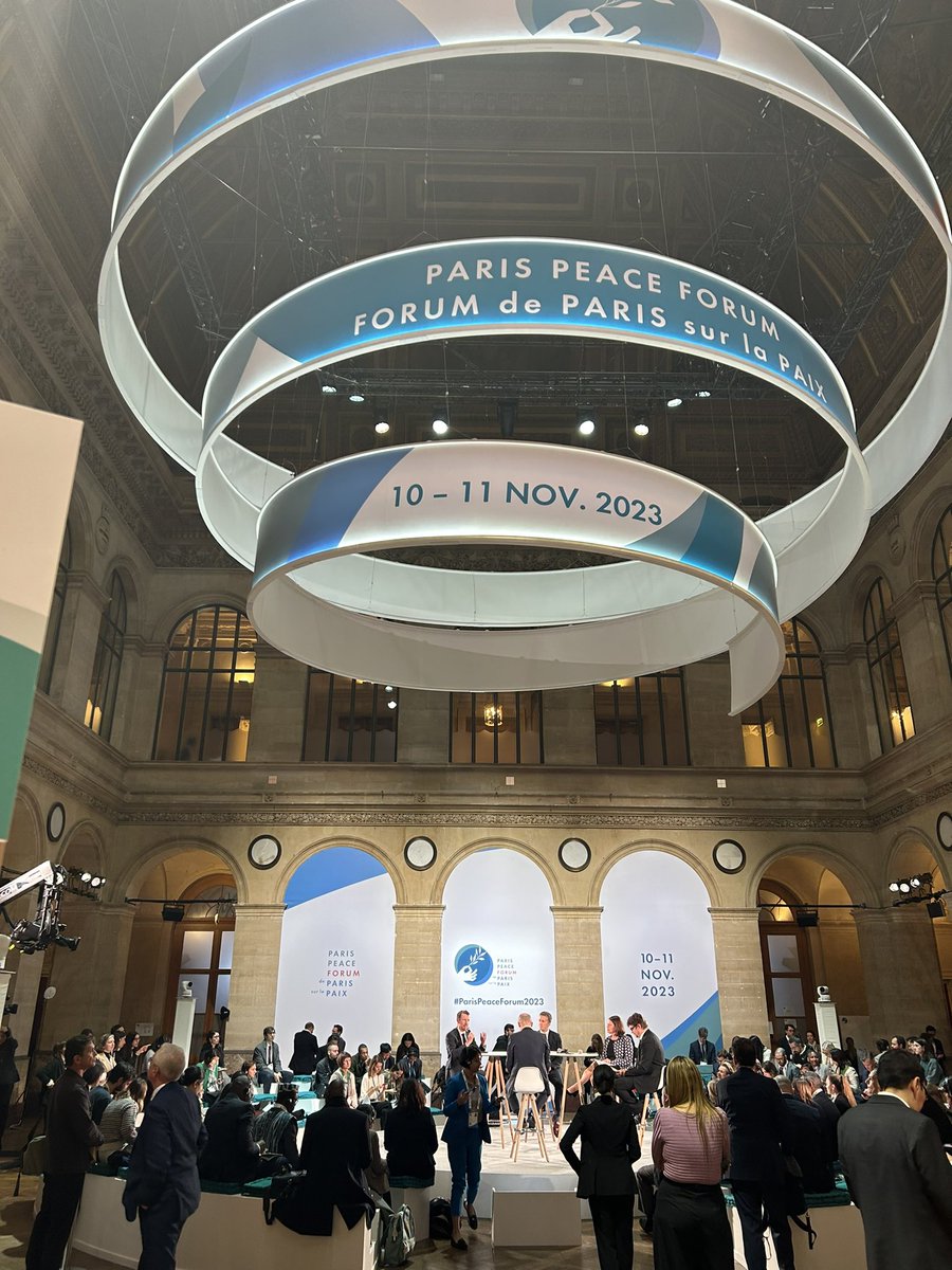 Aujourd’hui, je suis au #ParisPeaceForum2023 car la Catalogne veut participer activement aux grands débats internationaux et apporter son grain de sel pour avancer vers un monde plus juste, plus pacifique et plus respectueux des droits, de l’environnement et des libertés.