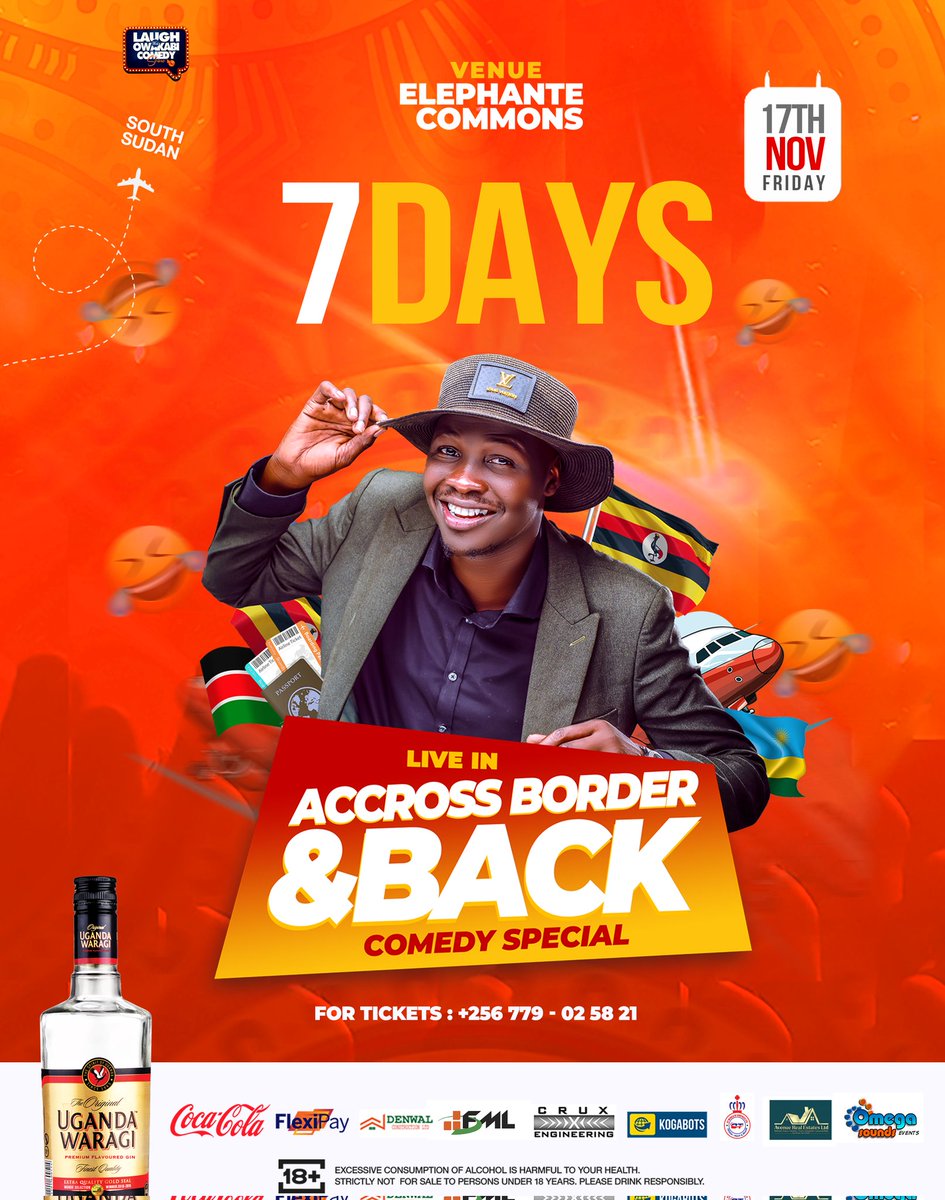 WithOwakabi's tweet image. Lets Laugh out loud
7Days to goooo
Elephante Commons Auditorium
#AccrossBoarderAndBack 
#InternationallyLocal 
#MCKASHOWAKABILIVE 
#LaughwithOwakabiComedyShow 
#ComedySpecial