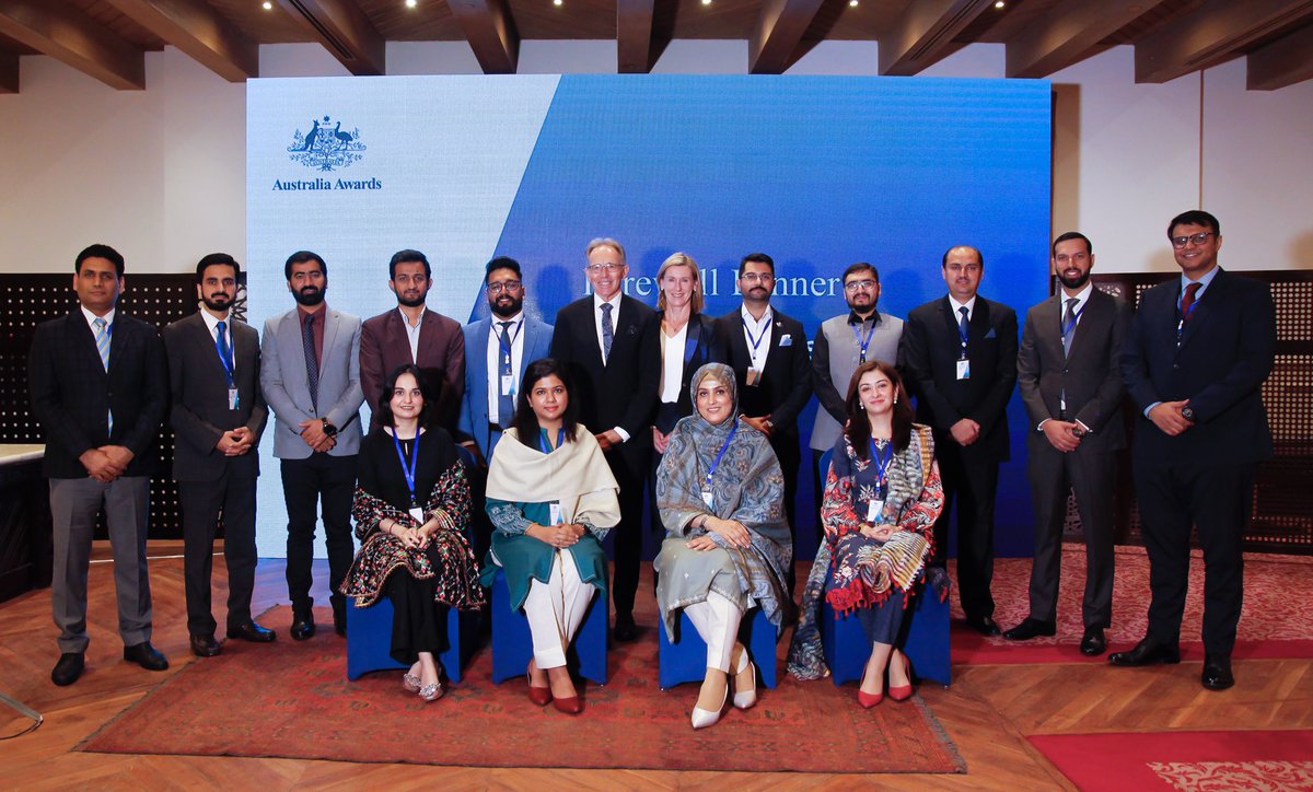 AusHCPak's tweet photo. Delighted to present fourteen incredible Pakistani scholars with their well-earned @AustraliaAwards Scholarships! Wishing them every success as they begin studying at world-class Australian institutions &amp; bring back valuable insights to contribute to Pakistan's development. 🎓 🇵🇰 https://t.co/Vc77VMPNFd