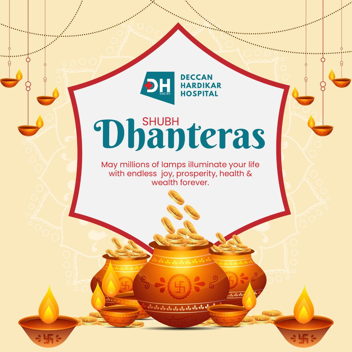 Wishing you and your loved ones a prosperous and joyous Dhanteras! May this auspicious occasion bring wealth, happiness, and good fortune into your lives. Happy Dhanteras! #Dhanteras #prosperity #diwalivibes #celebrations #festivevibes