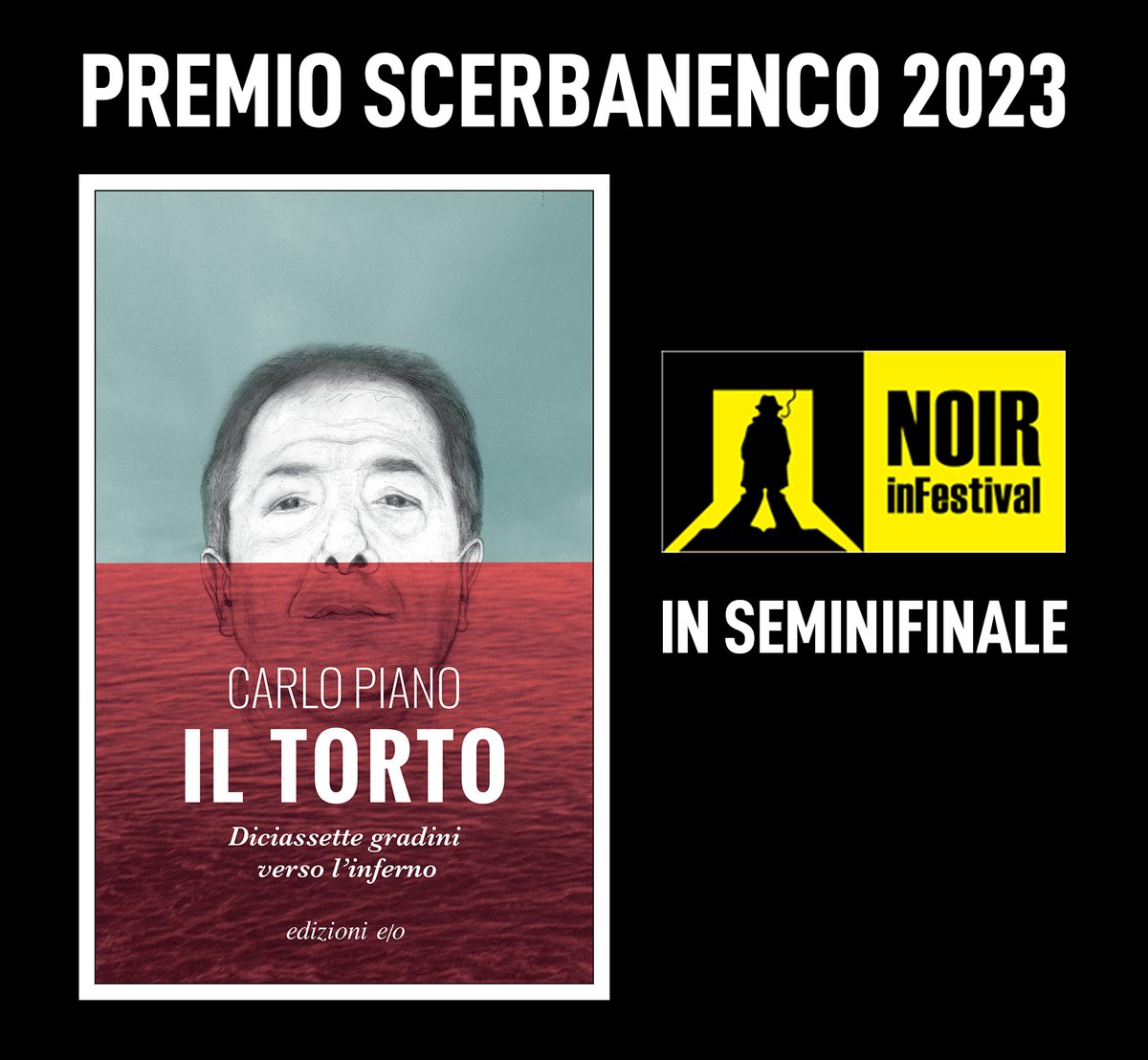 Il torto di Carlo Piano è in semifinale al Premio Scerbanenco. È possibile votare Il torto per farlo entrare in finale qui > noirfest.com/scerbanenco-20… @NoirInFestival