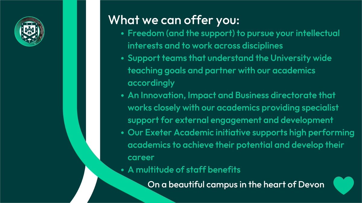 Exeter Law School (@exeterlawschool) on Twitter photo We're recruiting!
➡️A dynamic and enthusiastic Law Lecturer (E&S) to join our vibrant Law School
☎️Find out more by getting in touch with Head of Law <a href="/ClairGammage/">Clair Gammage</a>
Full details online jobs.exeter.ac.uk/hrpr_webrecrui…
#vacancy #law #CareerGrowth #JoinUs #Devon We're recruiting!
➡️A dynamic and enthusiastic Law Lecturer (E&S) to join our vibrant Law School
☎️Find out more by getting in touch with Head of Law <a href="/ClairGammage/">Clair Gammage</a>
Full details online jobs.exeter.ac.uk/hrpr_webrecrui…
#vacancy #law #CareerGrowth #JoinUs #Devon