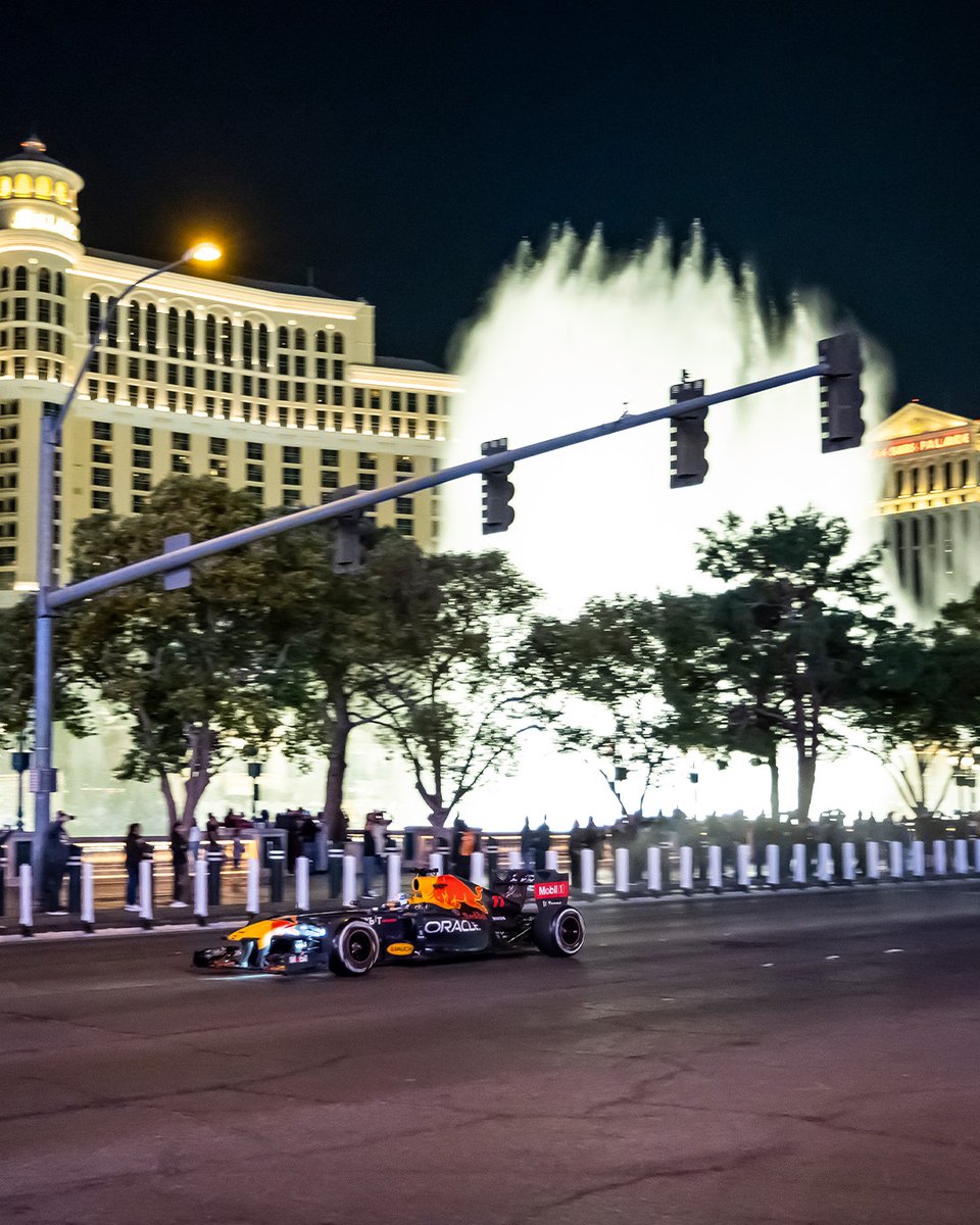 redbullracing's tweet photo. The Strip is calling... 📞 Up next... Vegas 🎰

#F1 || #LasVegasGP 🇺🇸 https://t.co/5XRc1Uy1DP
