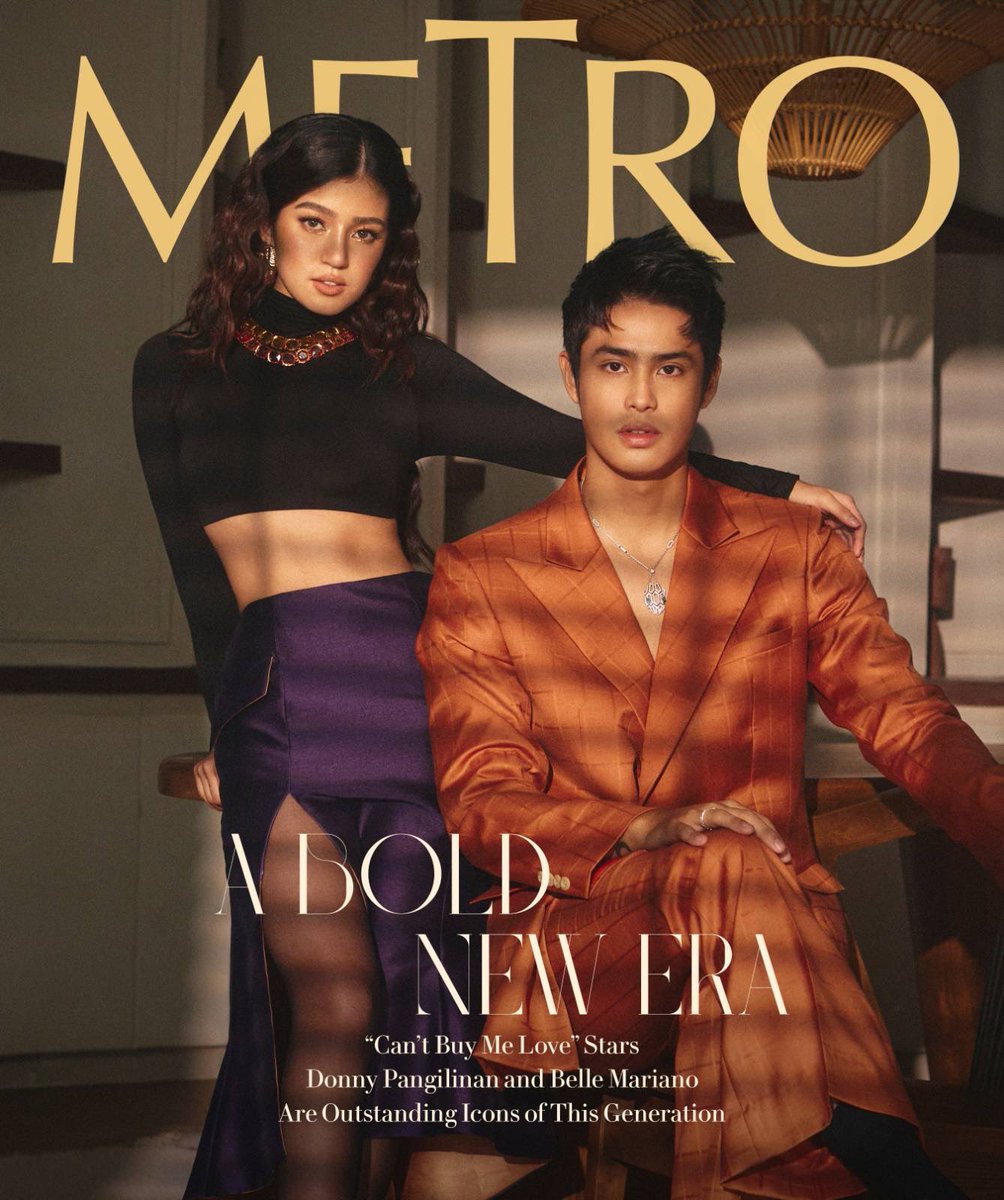 StarCreativesTV's tweet photo. #DonnyPangilinan and #BelleMariano in their new era. 

In this exclusive cover story, we caught a glimpse of the genuine connection between Donny and Belle. This golden duo effortlessly follow each other's train of thought, completing sentences as if they share a secret language. https://t.co/k6CTXtS3Vg