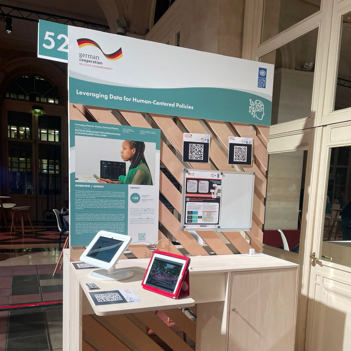 UNDPDigital's tweet image. [HAPPENING NOW!]

Come and visit our stand today at the #ParisPeaceForum2023🕊️ and learn more about @UNDP&apos;s Data to Policy Navigator, in partnership with @giz_gmbh.

#DigitalUNDP