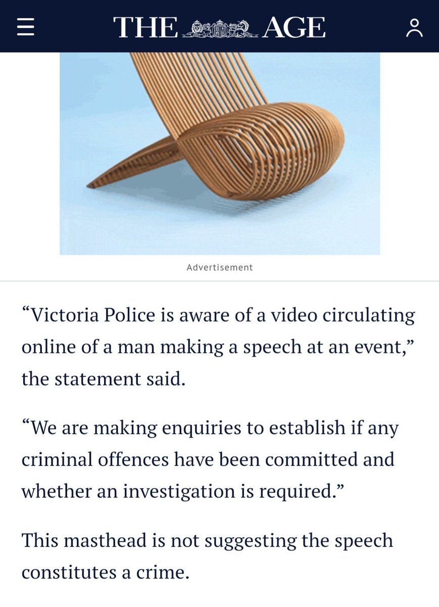 Police are now reviewing footage of vile #NupToTheCup speech to see if any criminal offence has been committed.