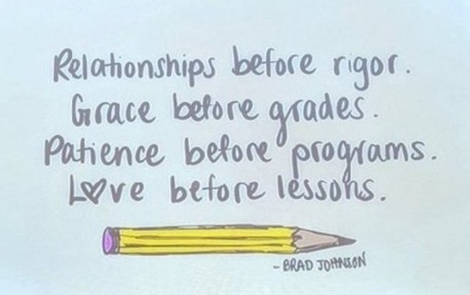 Mrs_KMaddox's tweet photo. Build those relationships,  get to know your students...they are more than just a body in your classroom!  @ENMGators #ccpsproud https://t.co/hNhnrzcOnO