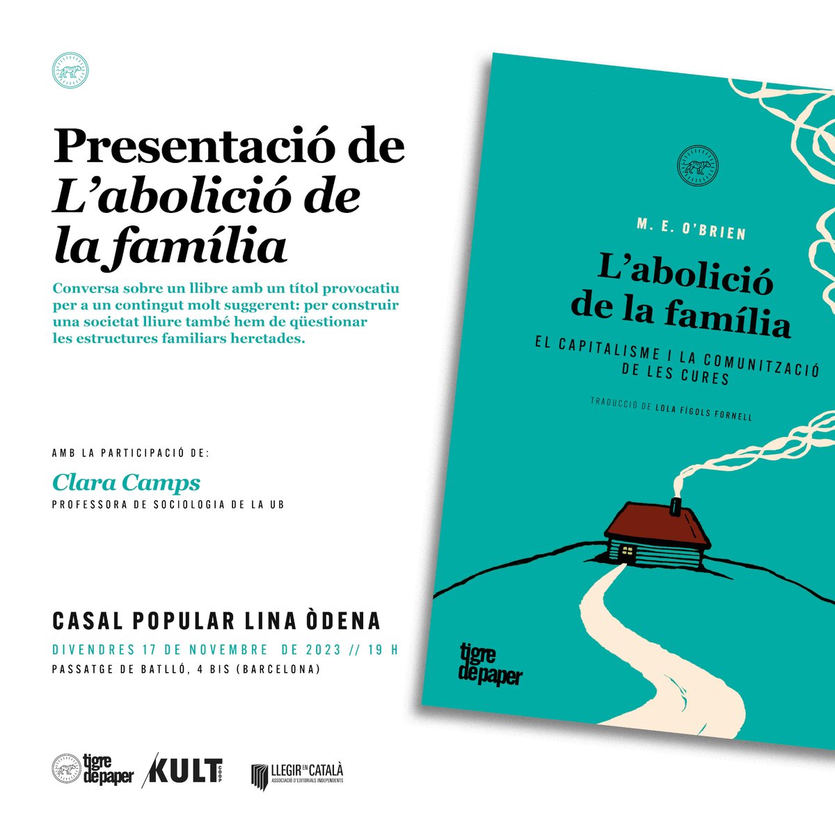 Un títol provocatiu per a un assaig molt suggerent: per  construir una societat lliure també hem de qüestionar les estructures  familiars heretades.

👉 Divendres 17 a <a href="/cp_linaodena/">Casal Popular Lina Òdena</a> conversarem sobre l'abolició de la família amb <a href="/clara_camps/">Clara</a>