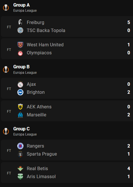 Bet4funapp's tweet photo. Voici les résultats des matches de jeudi.          

On vous attend sur Bet4fun pour pronostiquer les matches de football juste pour le fun.  C'est 100% gratuit 👍           

Télécharger l'App sur        
IOS: https://t.co/siQcDt7L8g
Android: https://t.co/MDyN3hZKTQ https://t.co/G7utOwMSrE