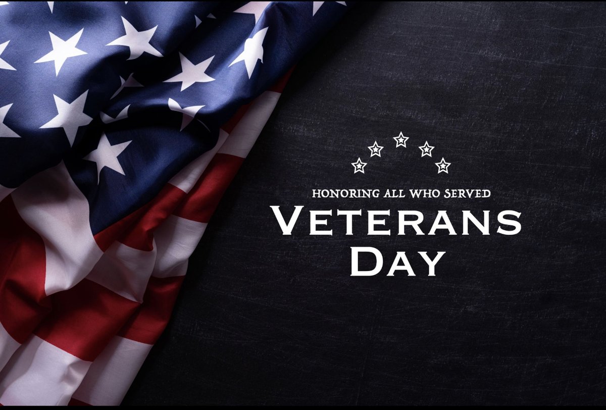 Today we honor all who served our country. Thank you for your service! #veteransday