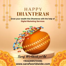 Happy Dhanteras! to you. Do you wish to increase your wealth? Are you concerned about how to expand your business? Try our DIGITAL MARKETING SERVICES. #digitalmarketing #appdevelopmentagency #seo #dhanteras #dhanteras2023 #dhanteraswishes #HappyDhanteras2023