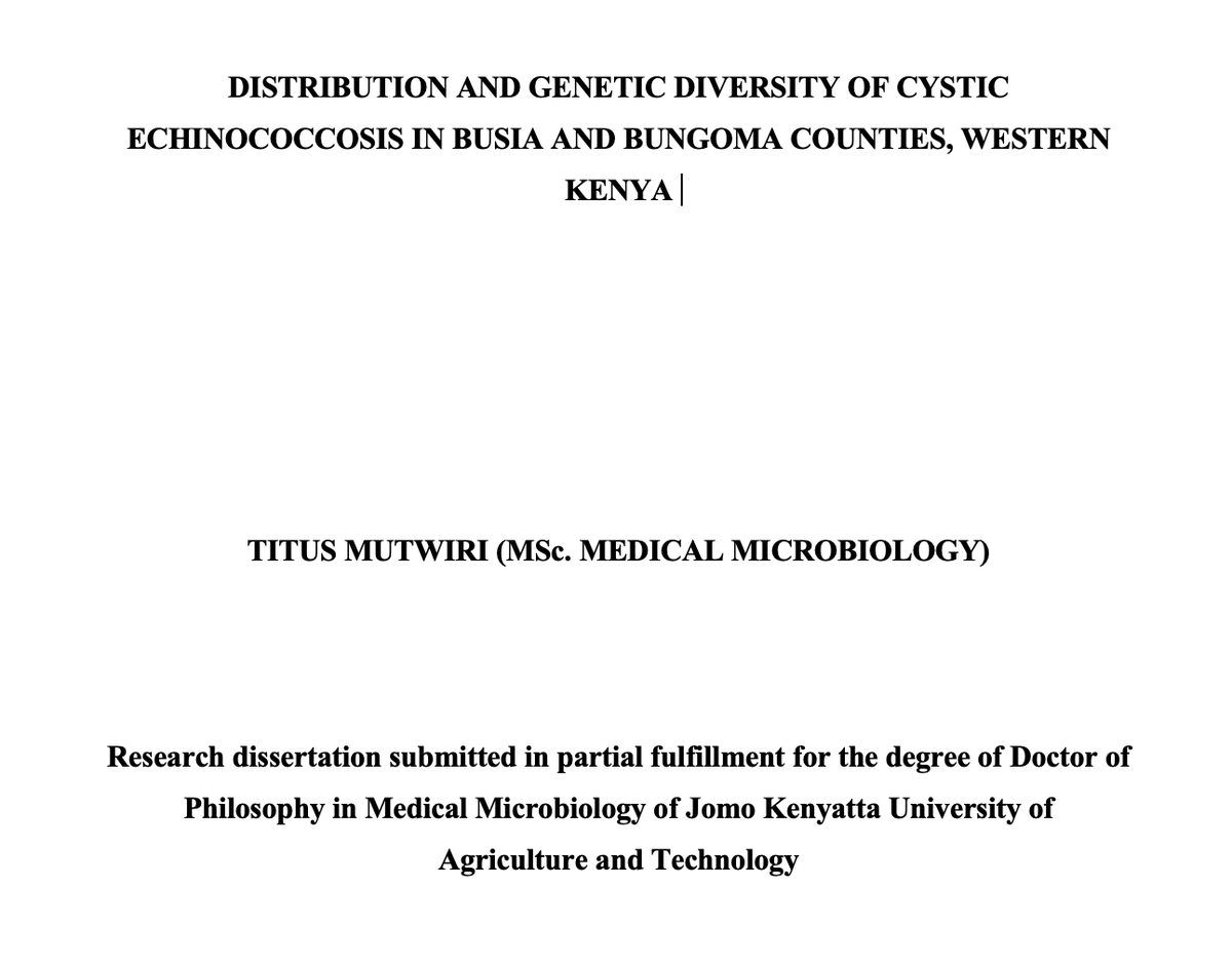 Many congratulations to our joint PhD student @titusmutwiri for successfully defending his #PhD #PhdViva today @DiscoverJKUAT in Kenya PhD was part funded by the @BBSRC #zels project grant on Zoonoses in Livestock in Kenya #zoolink @ILRI @LivUni_IVES