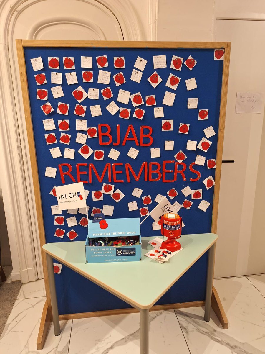 BJAB_Head's tweet photo. Great display of #BJABprep pupil personal reflections inspired by #RemembranceDay2023 following a moving visit from @PoppyLegion Brussels branch. #WeWillRememberThem https://t.co/n8HKzlK76I