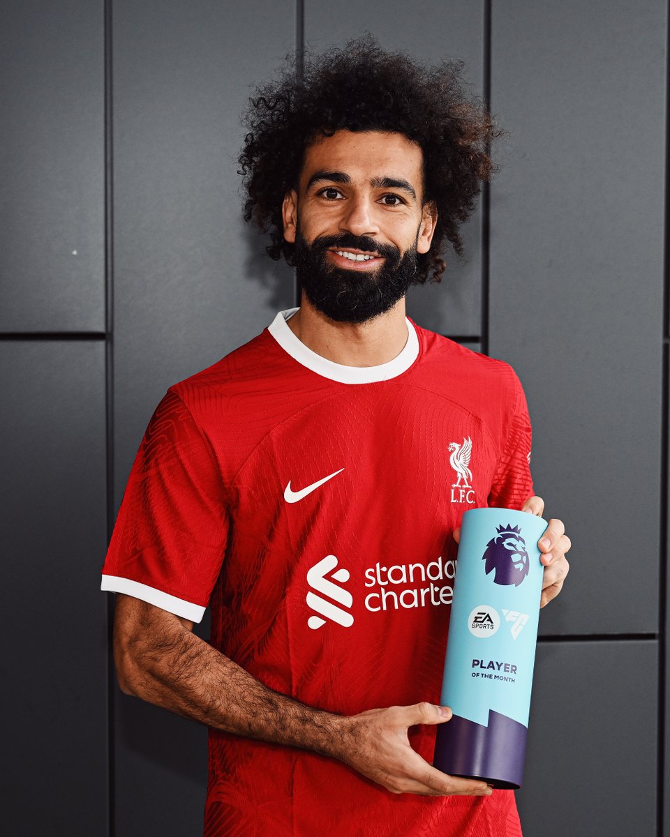 A fifth @PremierLeague Player of the Month award for @MoSalah 👑