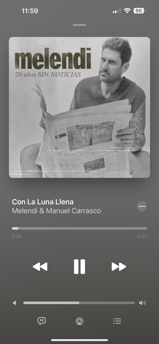Carlotiti's tweet photo. No sabía que necesitaba este discazo de Melendi 20 años después.

AMO FUERTE @MelendiOficial ♥️ https://t.co/W2XEuktkiT