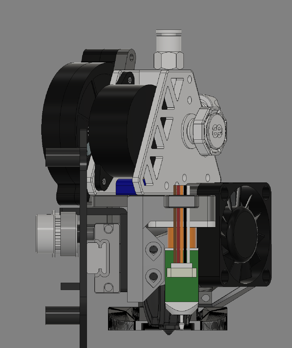 alpaca7's tweet image. #phaetus #APUS エクストルーダーと #rapido2 HF ホットエンドの #KP3SPROS1 用のマウントようやく設計完了♪
KP3SのCADは@fukumay1さんの thingiverse.com/thing:4889303
パーツ冷却用のダクト吹出口は@hitoriblogさんのthingiverse.com/thing:5027396
をそれぞれ利用させていただきました。ありがとうございます