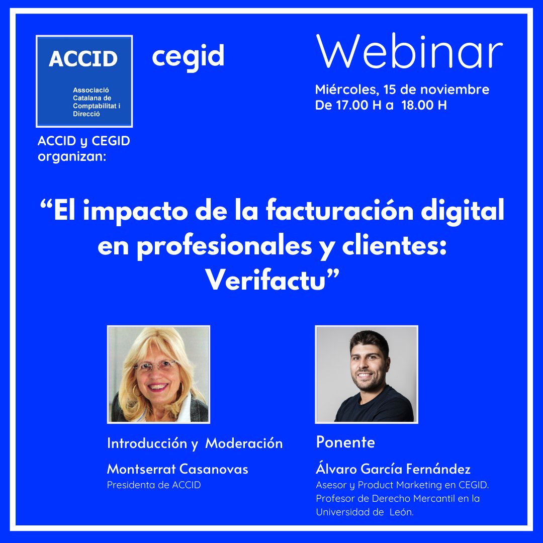 <a href="/info3software/">Cegid Informàtica3</a> y <a href="/associacioaccid/">ACCID</a>
te invitan al próximo webinar online que organizamos conjuntamente para tratar la facturación digital y las recientes novedades. Inscripciones gratuitas aquí: register.gotowebinar.com/register/17274…