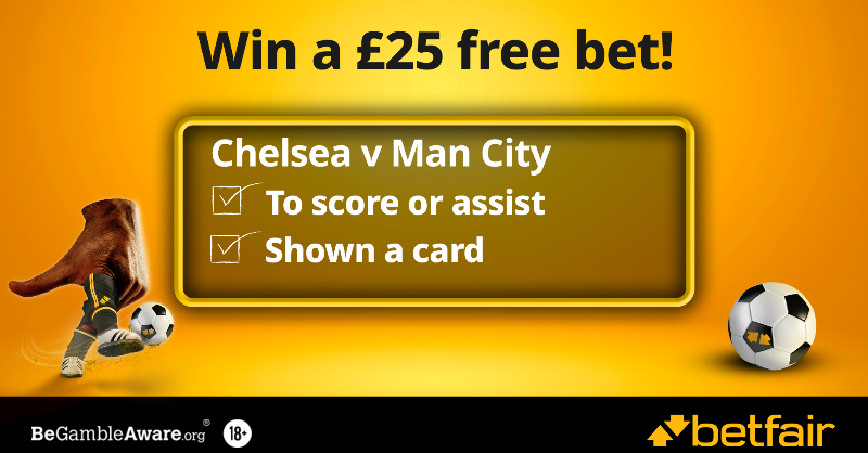Betfair's tweet photo. 🎁 Bet Builder competition!

✅ To be in with a chance of winning, follow us, repost and reply with:

⚽️ Player to score or assist
🟨 Player to be shown a card

Click below for T&amp;C's...